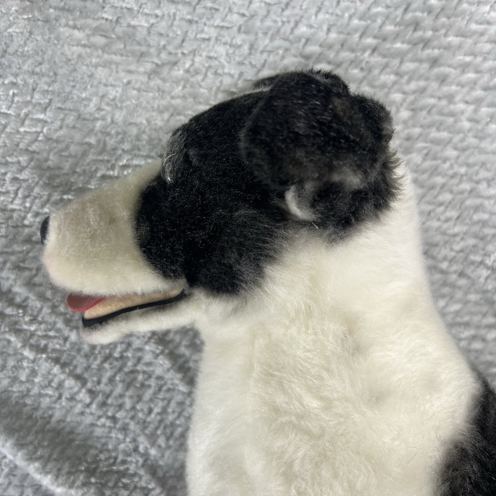 Cuddle Clones Custom Border Collie Herding Mix Dog Plush Maggie Black White Toy - Picture 4 of 13